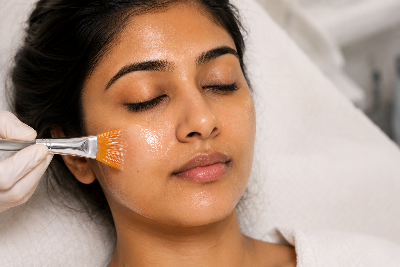 Skin renewal chemical peel treatment